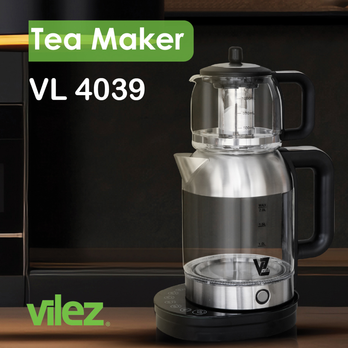 کتری-برقی-ویلز-مدل-4039 چایی ساز ویلز مدل VL4039 - تصویر 1